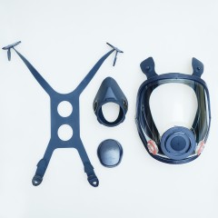 Защитная маска полнолицевая MK 85 / противогаз в комплекте с угольными фильтрами A1