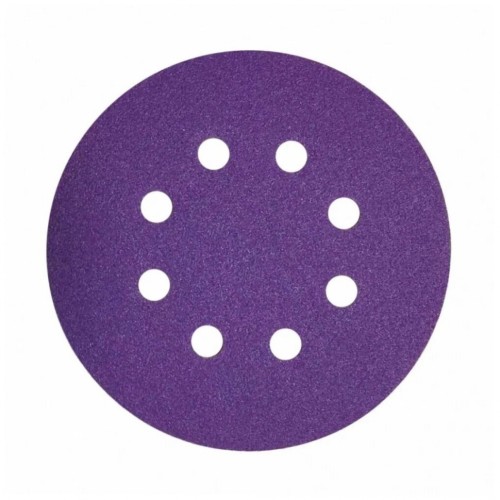 Абразивный круг с керамическим зерном Purple Film D125, 9 отв.