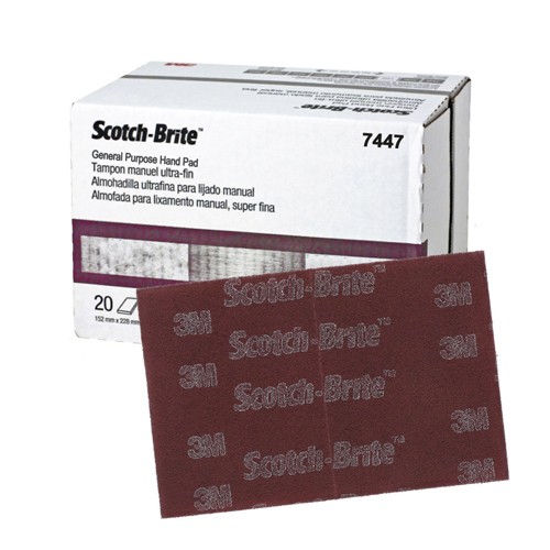 Красный шлифовальный лист 3M Scotch-Brite 07447 сверх тонкий 