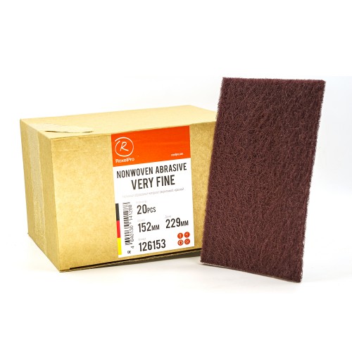 Шлифовальный войлок красный Very Fine RoxelPro, лист 152 х 229 х 10 мм