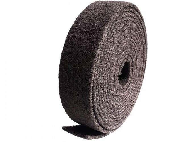 Шлифовальный войлок темно-серый Ultra Fine RoxelPro, рулон 115 мм х 10 м