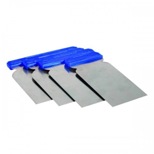 Набор гибких металлических шпателей 50-80-100-120 мм