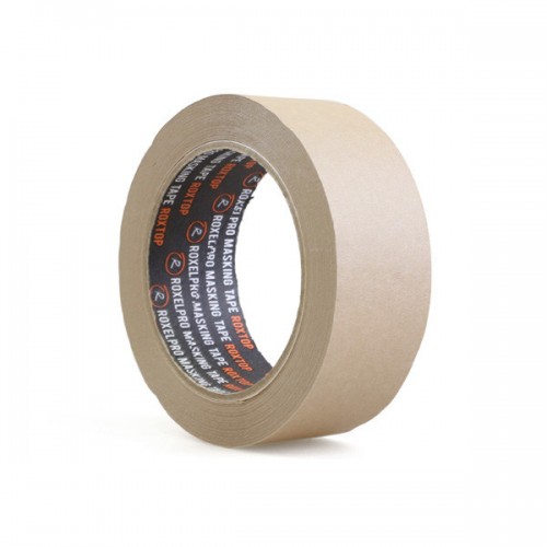 Скотч малярный бумажный RoxelPro 3580 коричневый 48мм х 40м