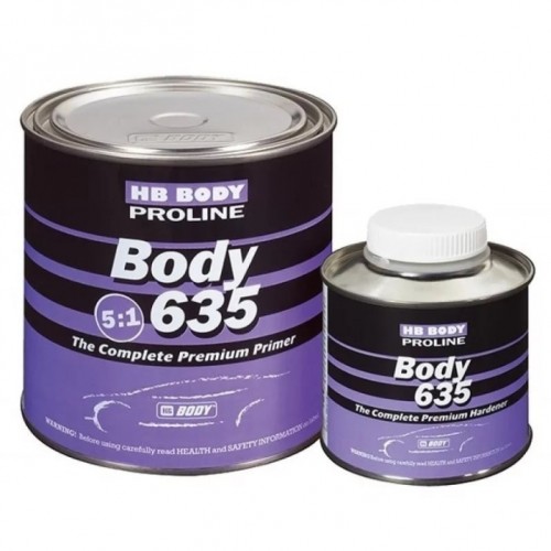 Грунт HB BODY 635 5:1 (0,8л) + Отвердитель BODY 635 (0,16л)