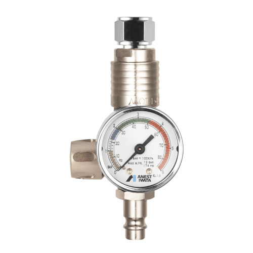 Регулятор давления Anest Iwata HVC-2 с быстросъемными соединениями и манометром