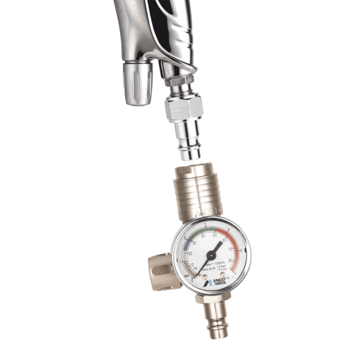 Регулятор давления Anest Iwata HVC-2 с быстросъемными соединениями и манометром