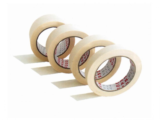 Лента маскировочная C.A.R.FIT (бежевая) 50 мм х 40 м 80°С