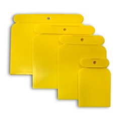 Набор гибких пластиковых шпателей 50-80-100-120 мм TOP10