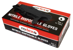 Нитриловые одноразовые перчатки, Black Mamba размер L, 100шт/уп