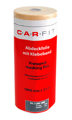 Пленка маскировочная C.A.R.Fit с клеящей лентой  1,8 м х 33м