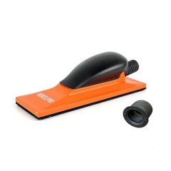 Шлифок ручной средний 70х198 мм, с пылеотводом 22 отв., жесткий RoxelPro