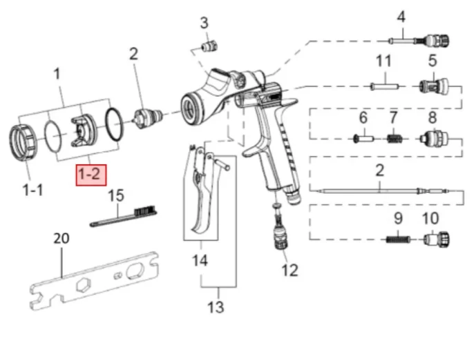 Комплект колец воздушной головы (2шт) Kiwami4/Wider4