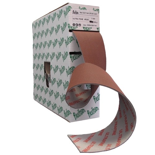 Шлифовальная губка на поролоне 120х100x3мм, Flexifoam Red Soft Roll